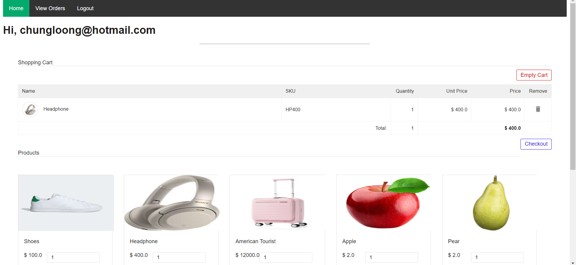 Add item to cart!